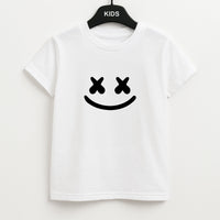Blue White Helmet DJ Kids T-Shirt