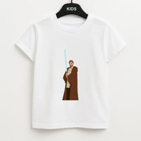 Kenobi Blue Lightsaber Kids T-Shirt