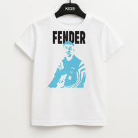 Fender Silhouette Blue Kids T-Shirt