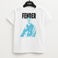 Fender Silhouette Blue Kids T-Shirt