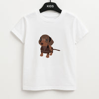 Brown - Dachshunds Kids T-Shirt