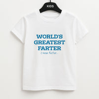 World's Greatest Farter  Kids T-Shirt