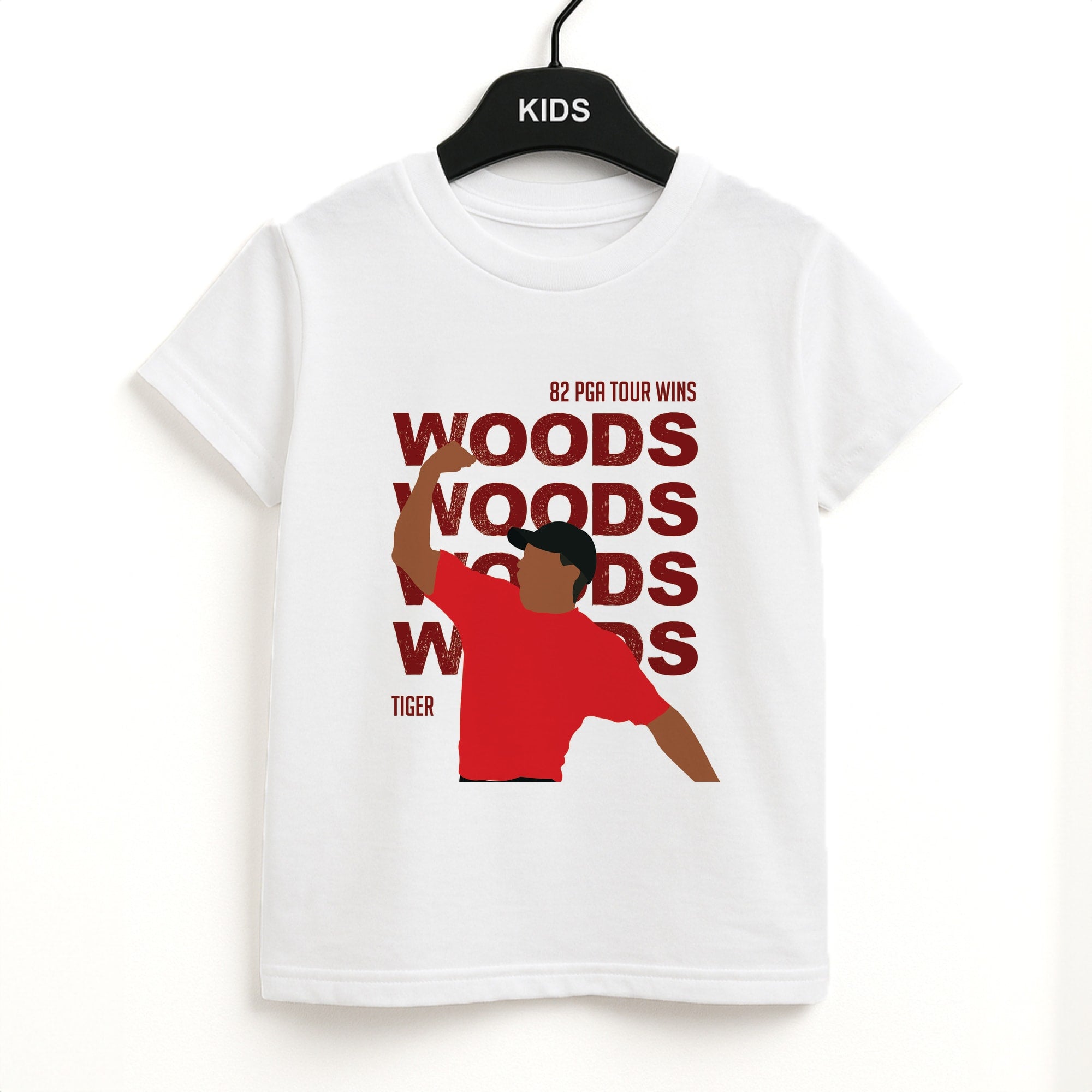 Woods Dark Red Kids T-Shirt