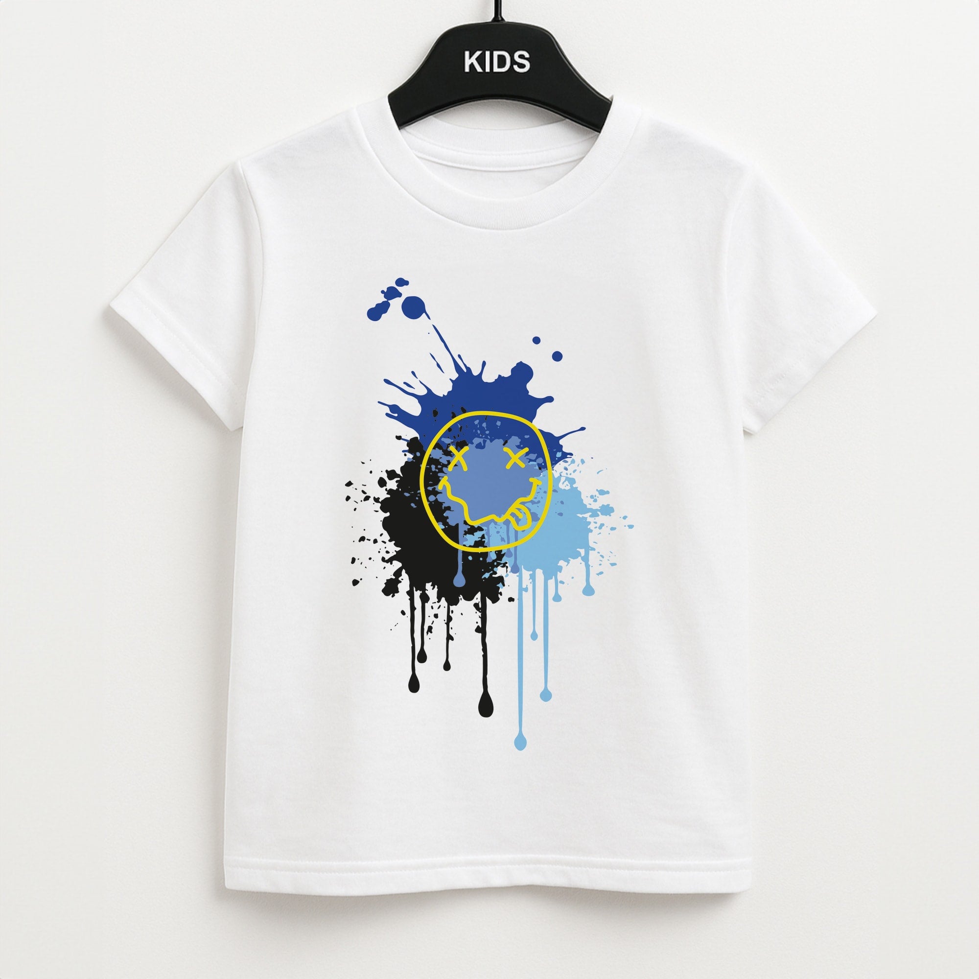 Blue Graffiti - Skate Aesthetic  Kids T-Shirt