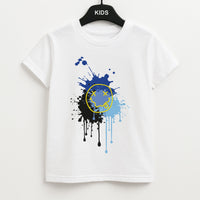 Blue Graffiti - Skate Aesthetic  Kids T-Shirt