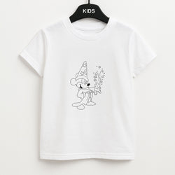 Wizard Mickey Blue Unisex Kids T-Shirt