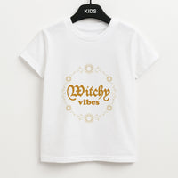 Witchy Vibes Green Kids T-Shirt