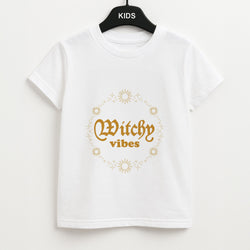 Witchy Vibes Green Unisex Kids T-Shirt