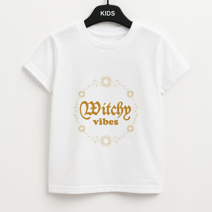 Witchy Vibes Green Unisex Kids T-Shirt