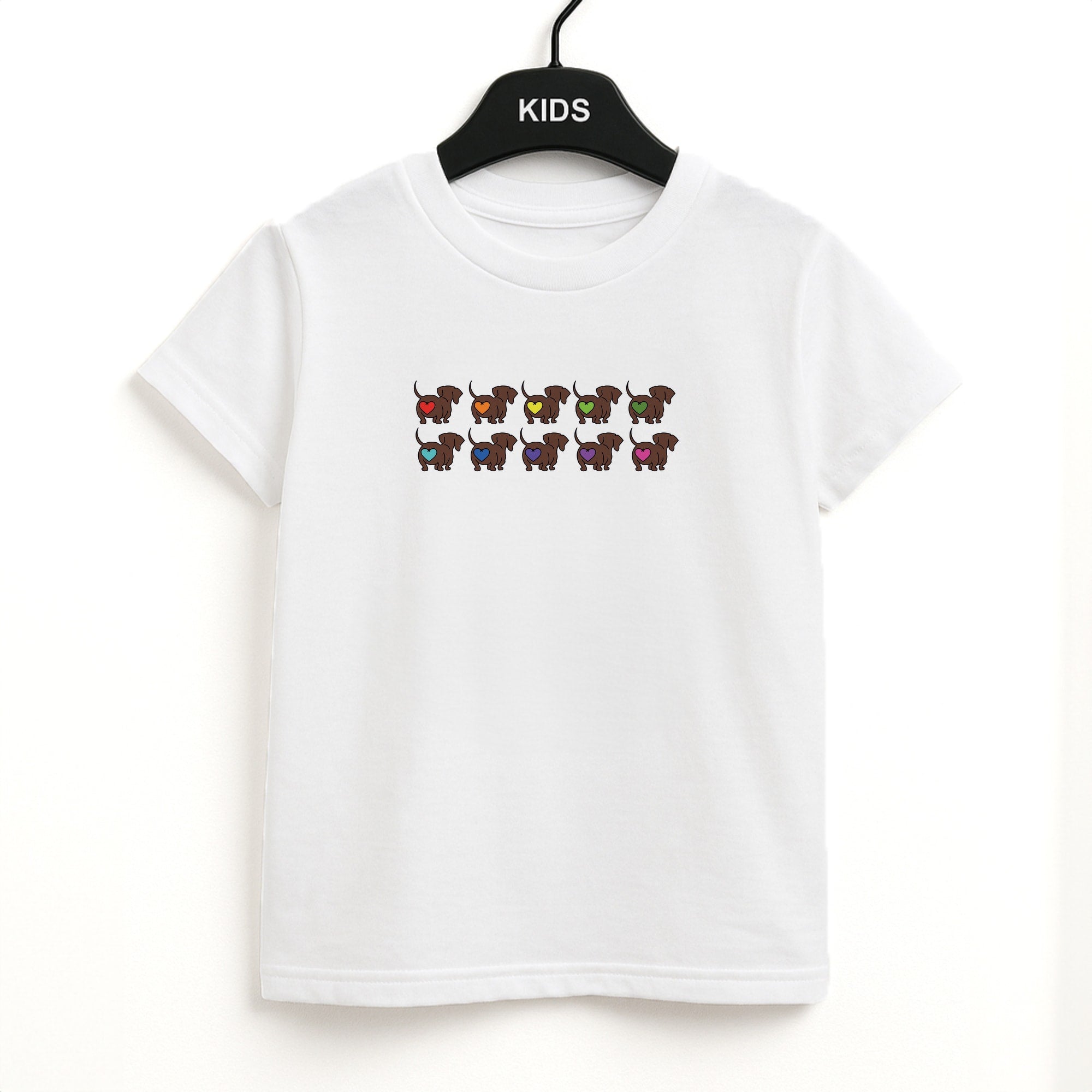 Love hearts - Dachshunds Kids T-Shirt