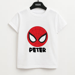 SpiderMan - Personalised Superhero Comic Unisex Kids T-Shirt