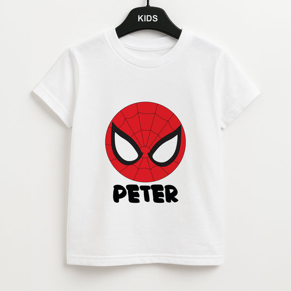 SpiderMan - Personalised Superhero Comic Unisex Kids T-Shirt