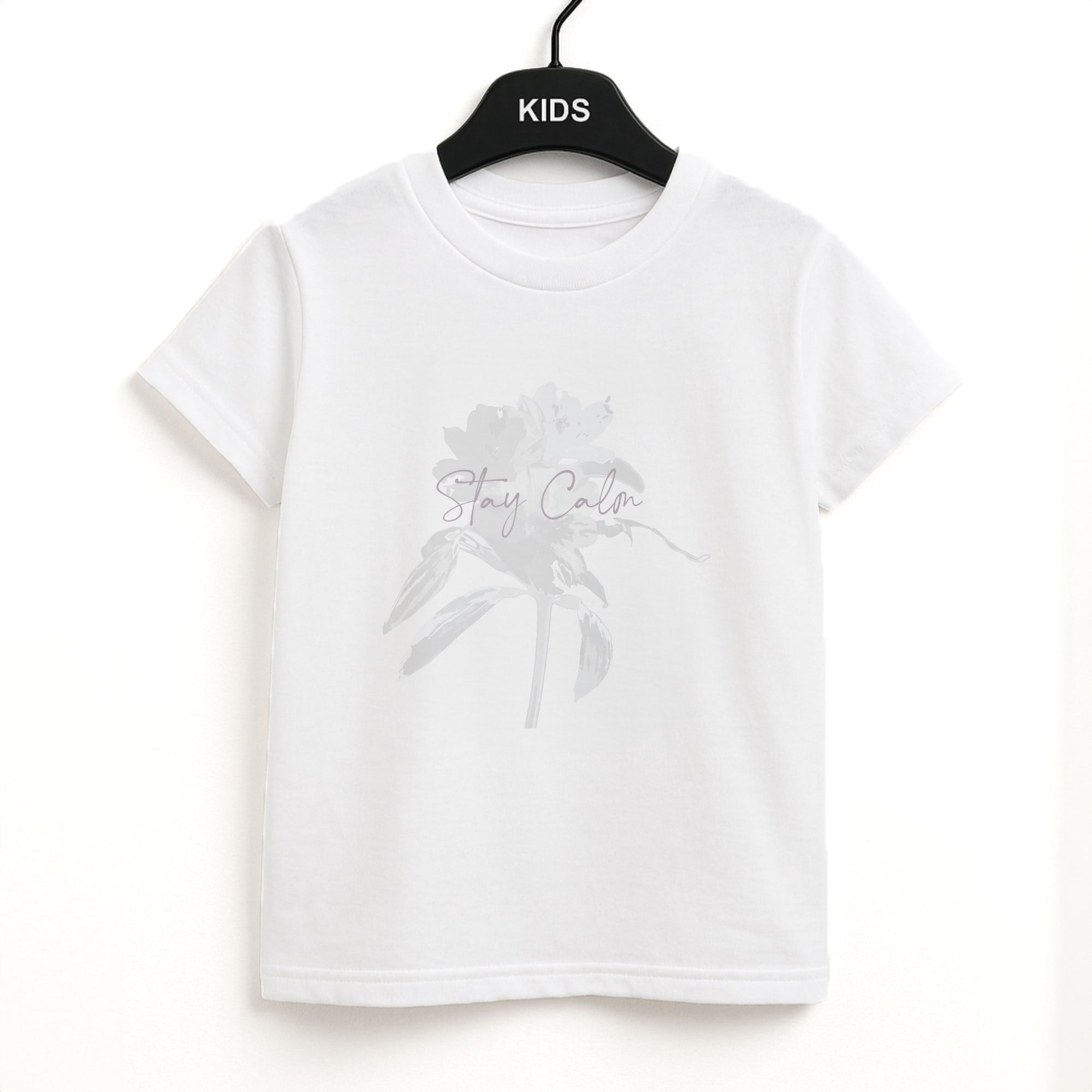 Mauve Stay Calm Kids T-Shirt