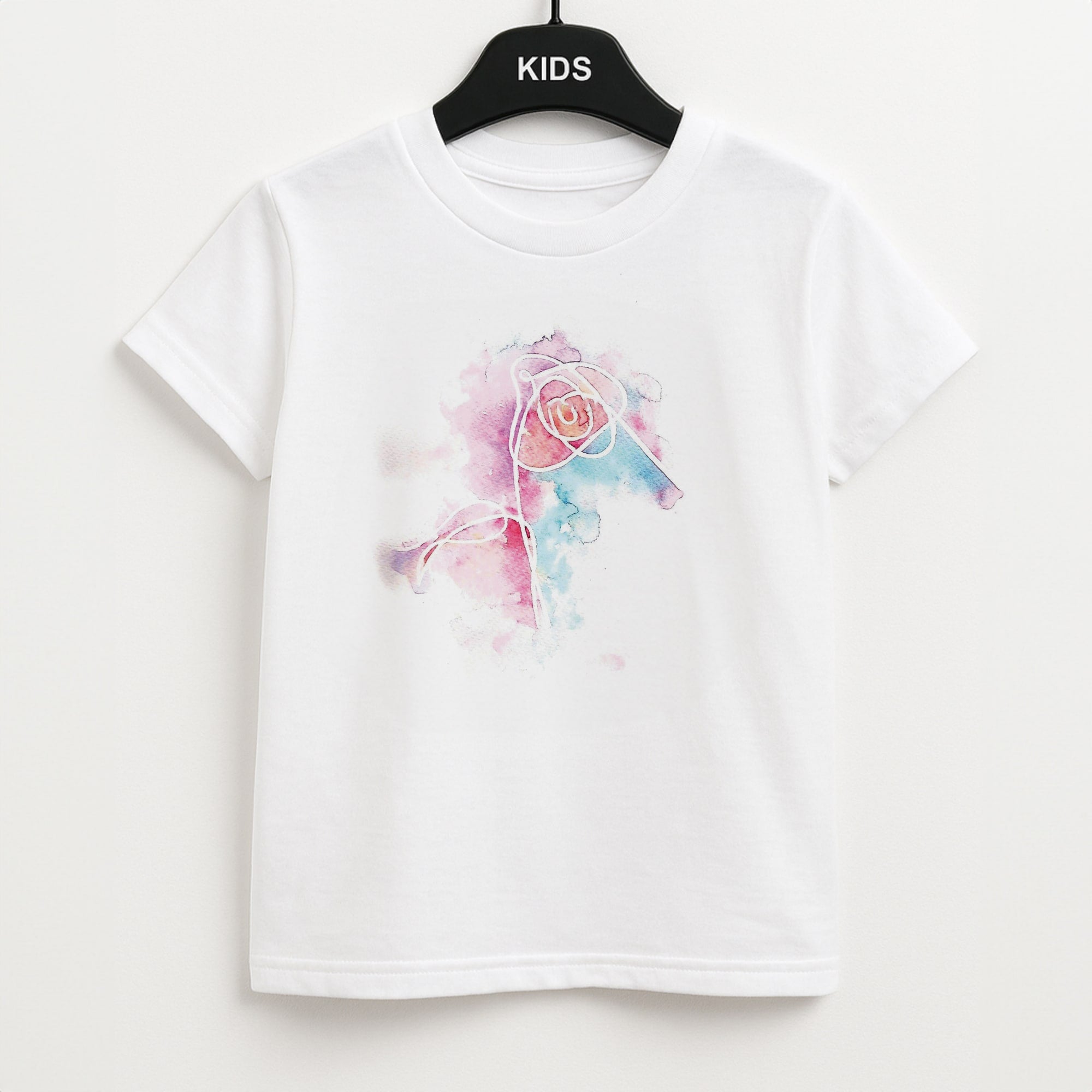 K-Pop Band Love Yourself Watercolour Painting Kids T-Shirt
