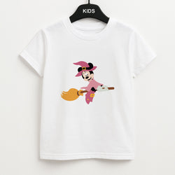 Witch Female Mouse Halloween Unisex Kids T-Shirt