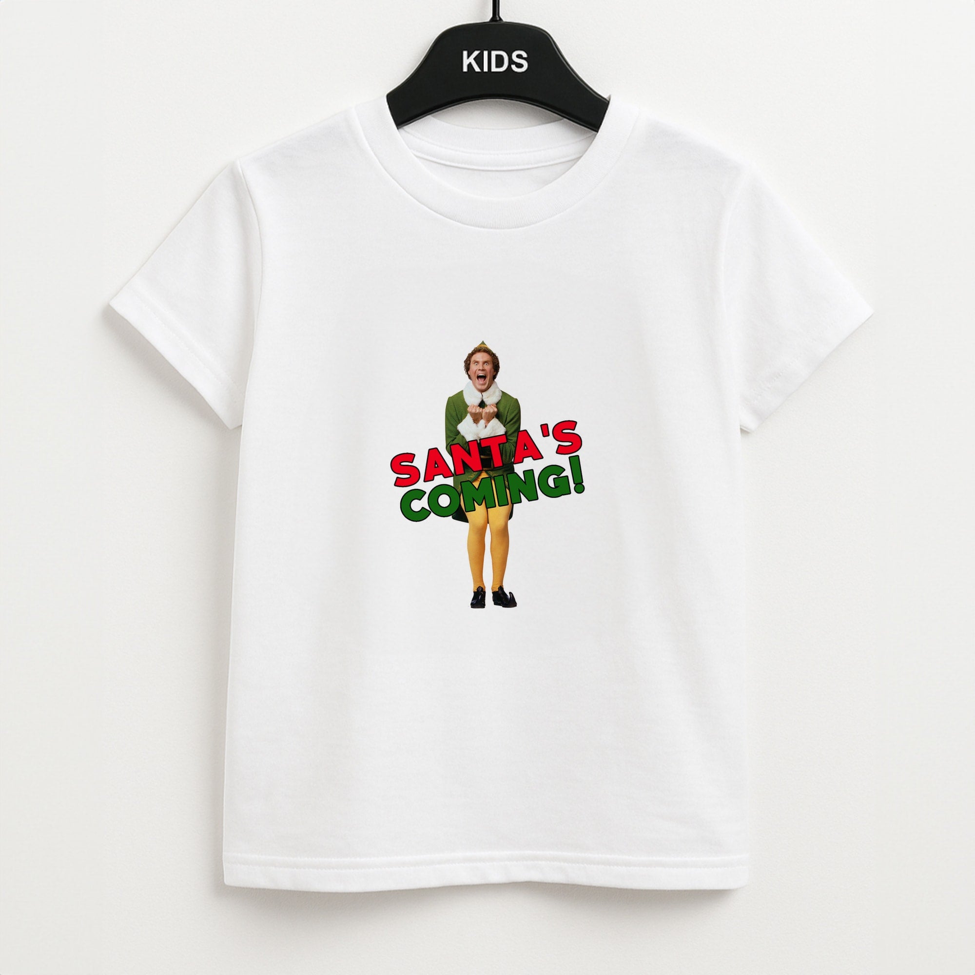 Buddy The Elf - Santa's Coming! Kids T-Shirt