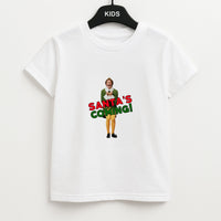 Buddy The Elf - Santa's Coming! Kids T-Shirt