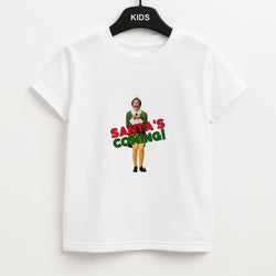 Buddy The Elf - Santa's Coming! Unisex Kids T-Shirt