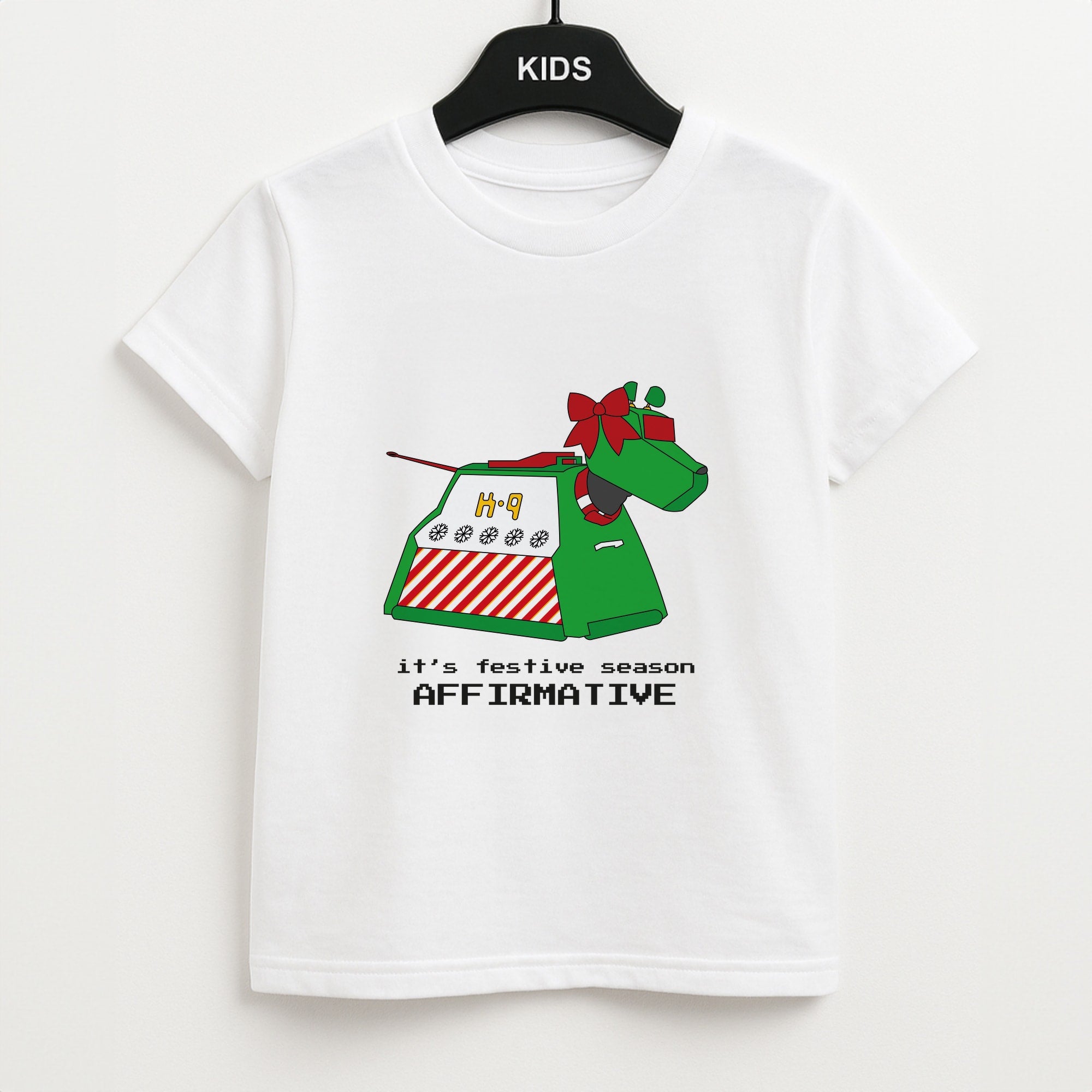 K9 Festive Season - Doctor Who Unisex Kids T-Shirt