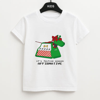 K9 Festive Season - Doctor Who Unisex Kids T-Shirt