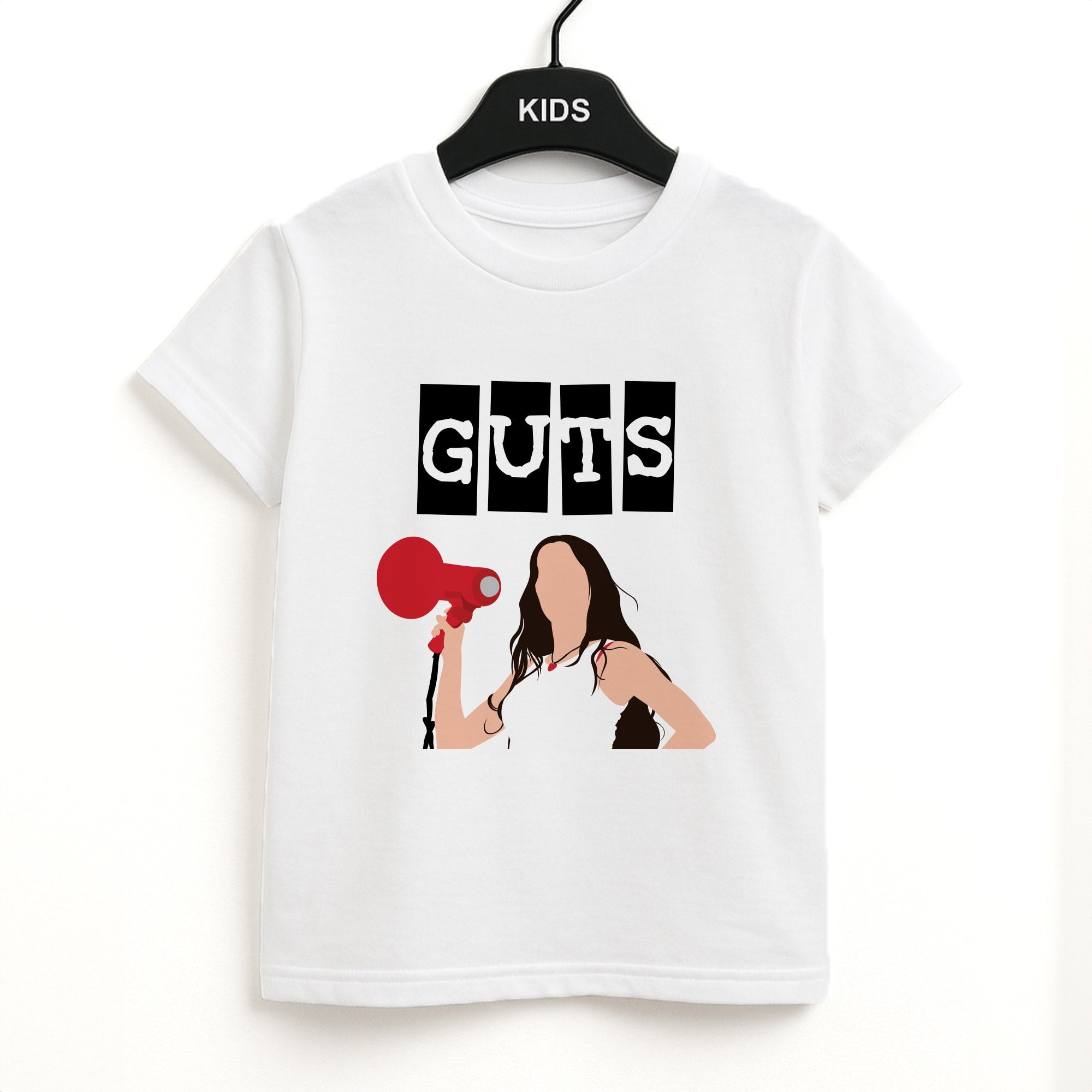 Olivia Red Megaphone Unisex Kids T-Shirt