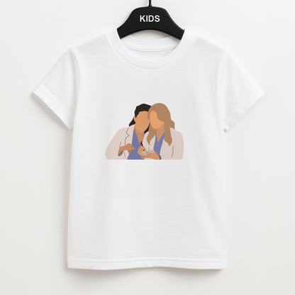 Faceless Characters - Grey's Unisex Kids T-Shirt