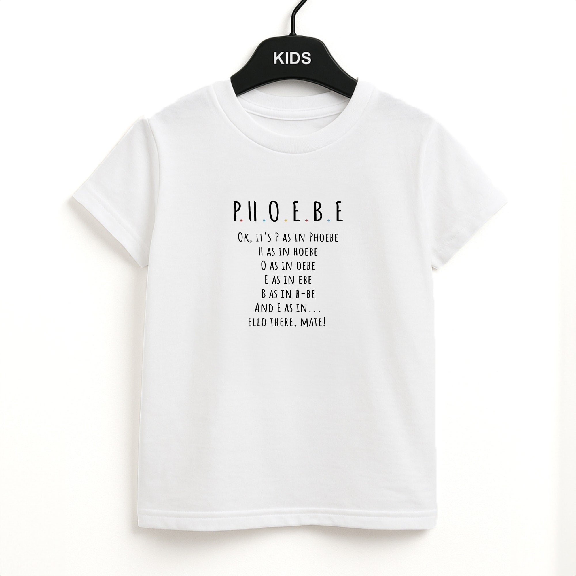 Spelling Phoebe Kids T-Shirt