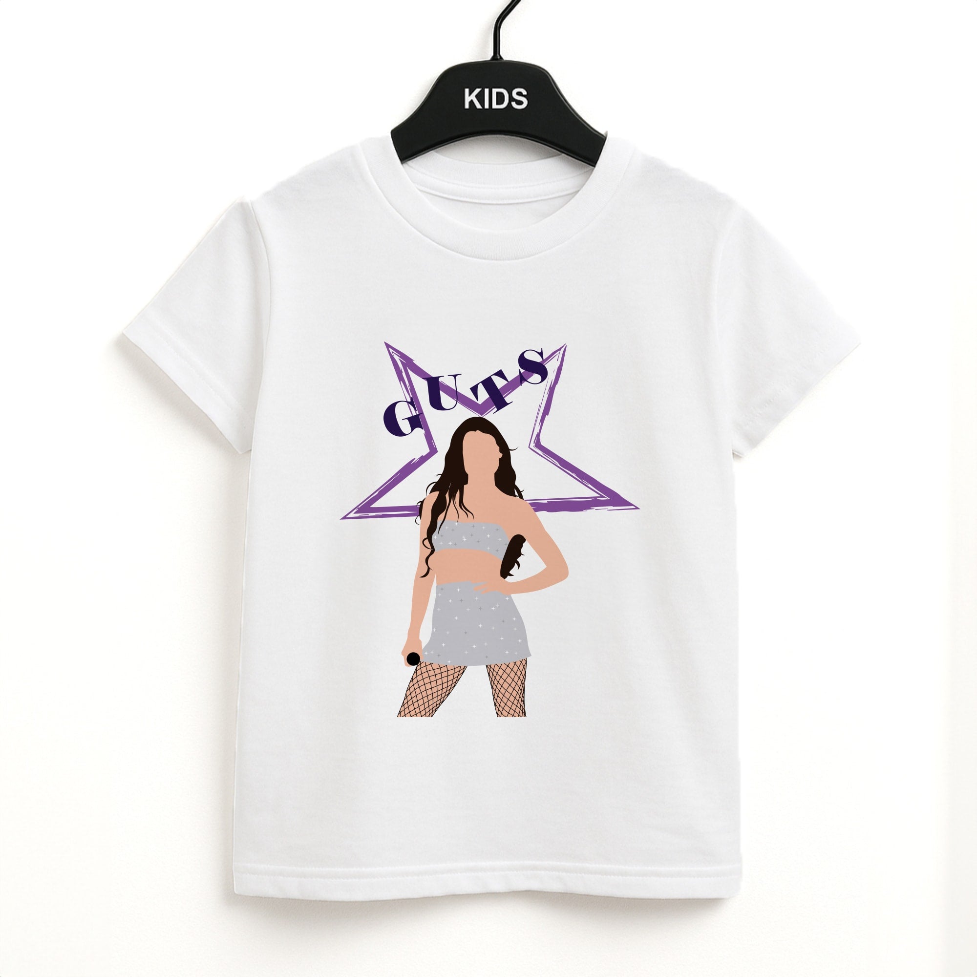 Dark Purple Olivia Kids T-Shirt