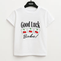 Good Luck Babe Cherries Kids T-Shirt