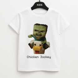 Chicken Jockey  Unisex Kids T-Shirt