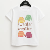 Sweater Weather - Autumn Kids T-Shirt