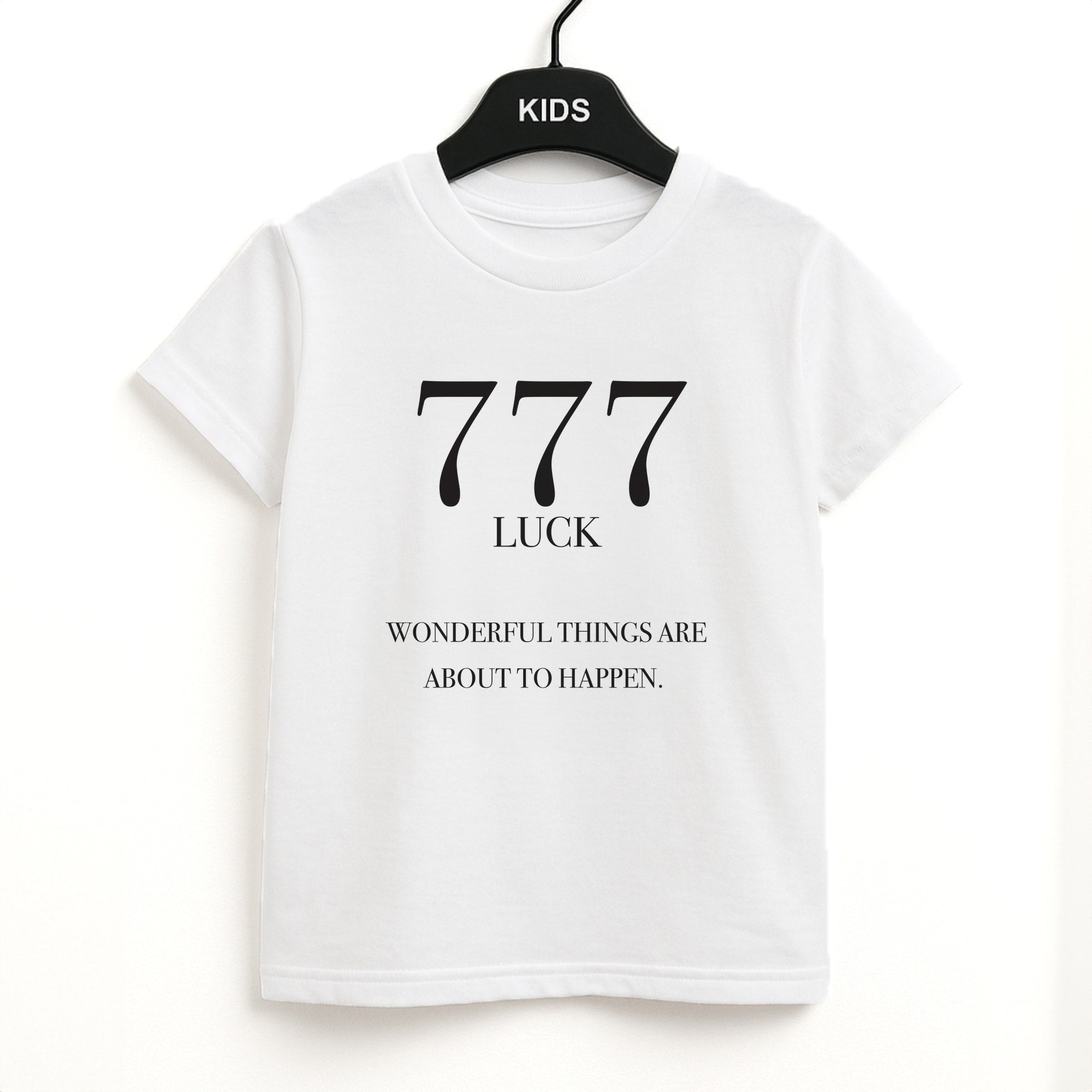 777 - Angel Numbers Kids T-Shirt
