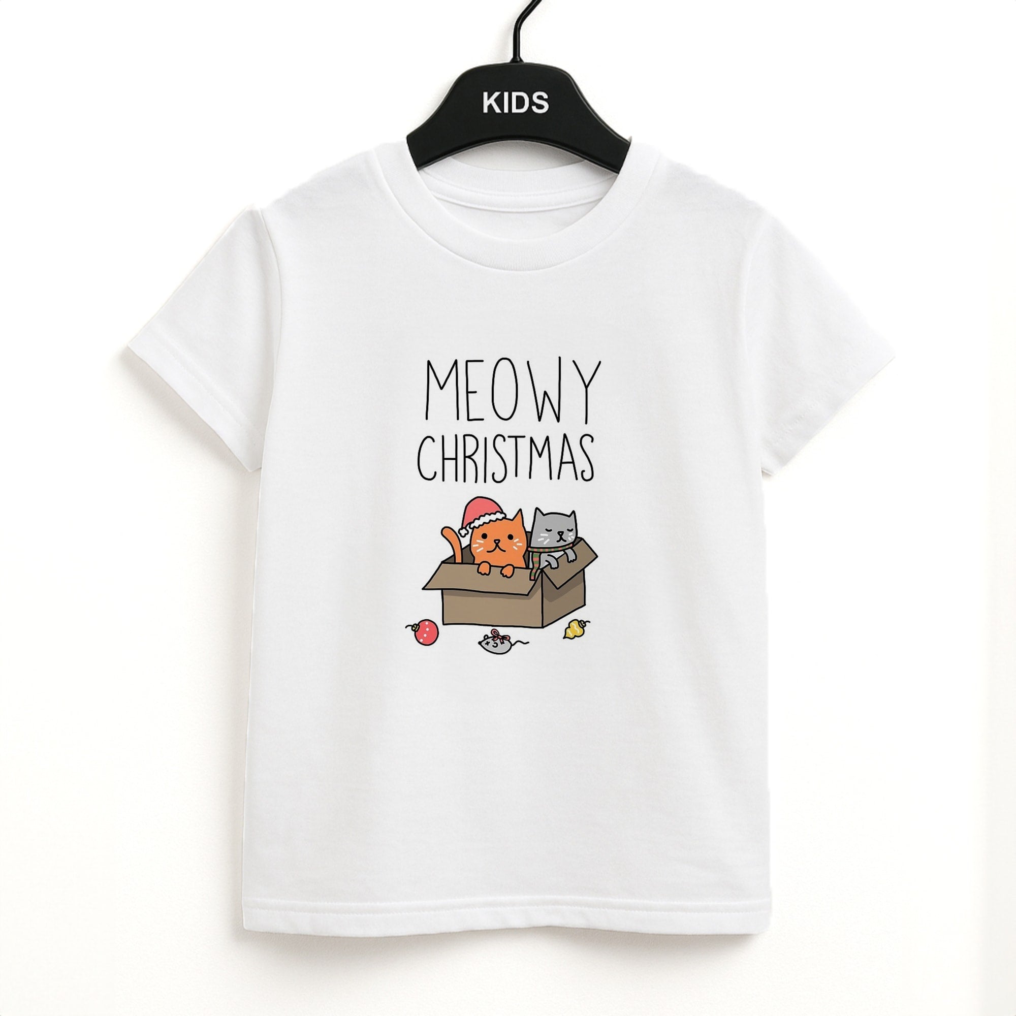 Meowy Christmas Unisex Kids T-Shirt
