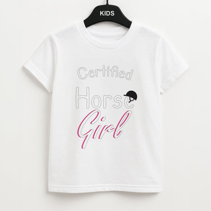 Certified Horse Girl - Horses Unisex Kids T-Shirt