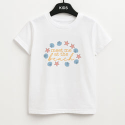 Meet Me At The Beach - Summer Kids T-Shirt