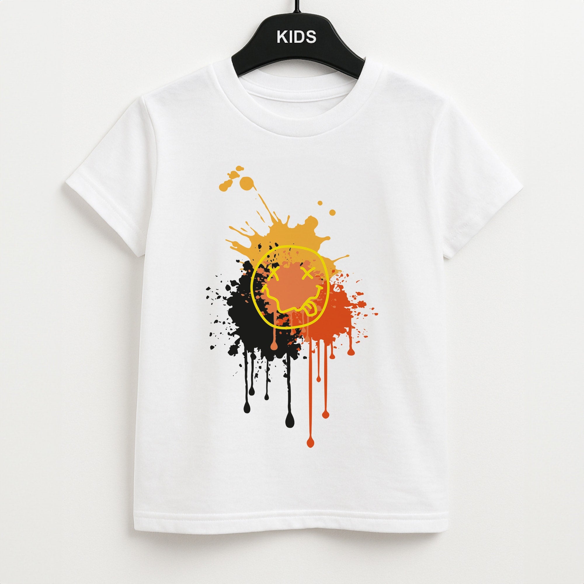 Orange Graffiti - Skate Aesthetic  Kids T-Shirt