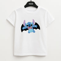 Vampire Alien Blue Halloween Kids T-Shirt