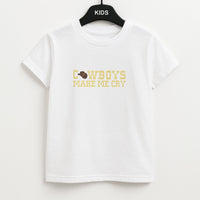 Cowboys Make Me Cry - Post Kids T-Shirt