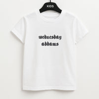 Wednesday Typogrophy Kids T-Shirt