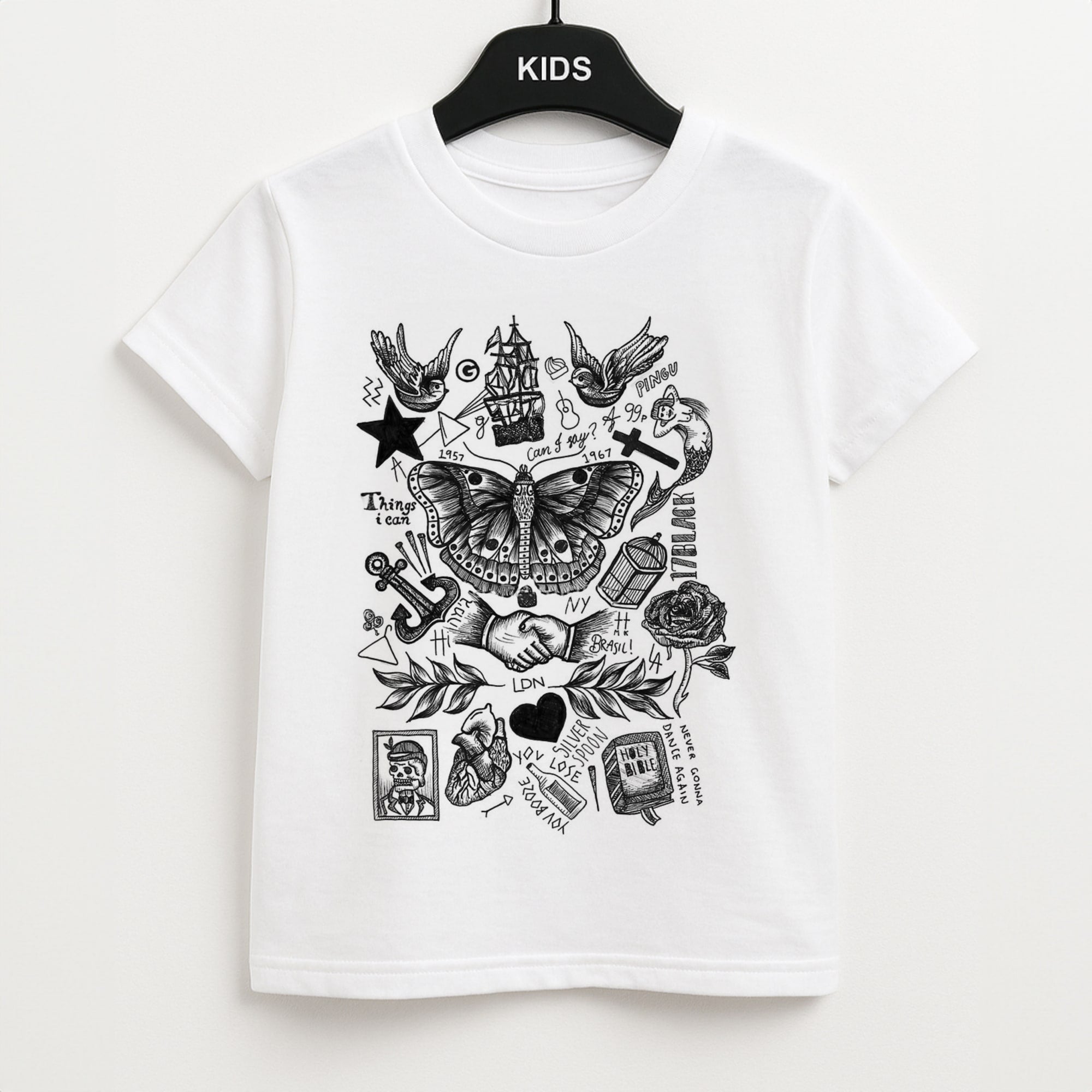 Harry Tattoos Unisex Kids T-Shirt