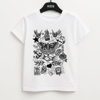 Harry Tattoos Unisex Kids T-Shirt