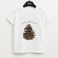 Everything Will Be Just Pine - Autumn Kids T-Shirt