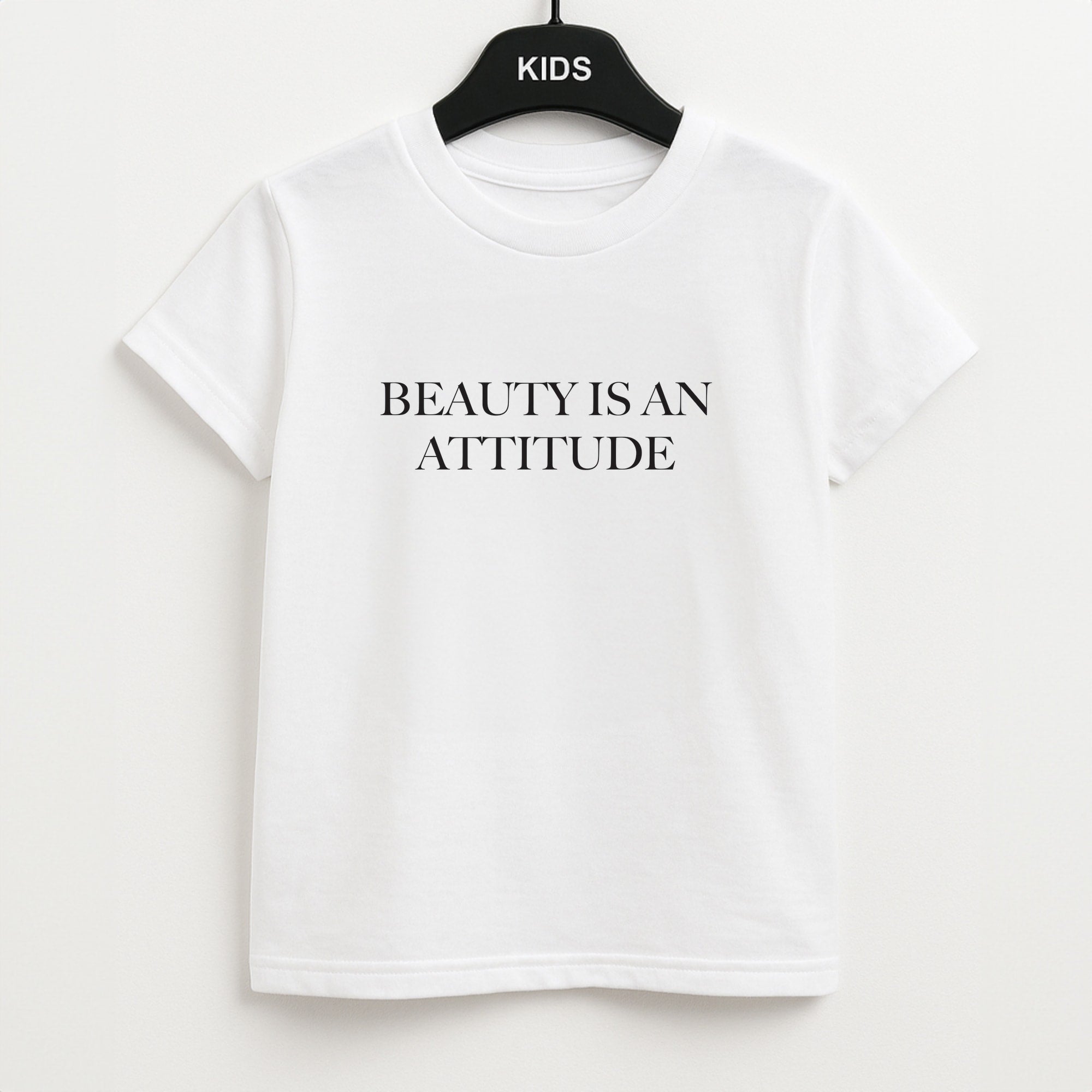 Beauty Is An Attitude - Clean Girl Aesthetic Kids T-Shirt