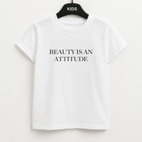 Beauty Is An Attitude - Clean Girl Aesthetic Kids T-Shirt