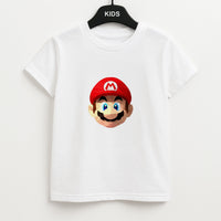 Mario Face - Mario Kids T-Shirt