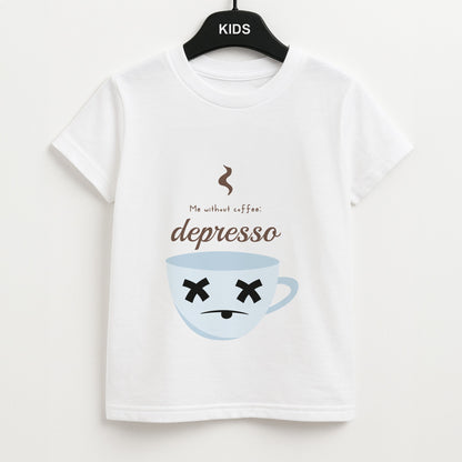 Depresso - Funny Quotes Unisex Kids T-Shirt