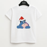 Donkey Pattern Christmas Kids T-Shirt