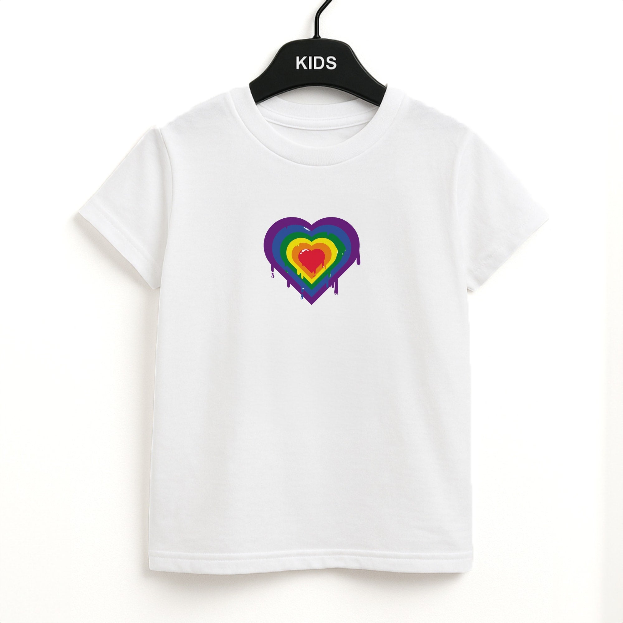 Dripped heart - Pride Kids T-Shirt