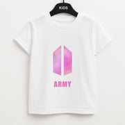 BTS Army Pink - K Pop Kids T-Shirt 1