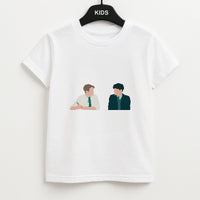 Blue And Yellow - Heart TV Kids T-Shirt